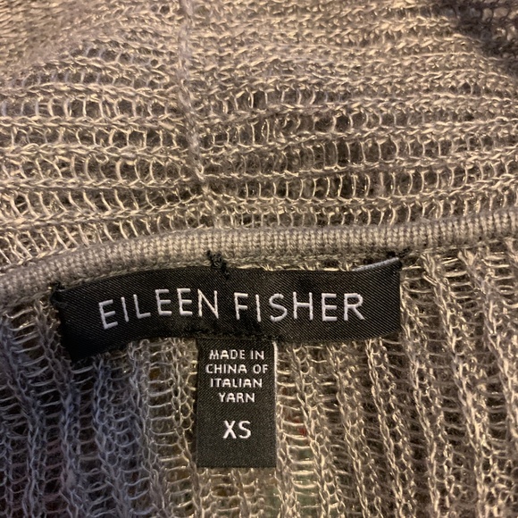 Eileen Fisher Sheer Hemp Blend Crop Cardigan - Picture 5 of 5
